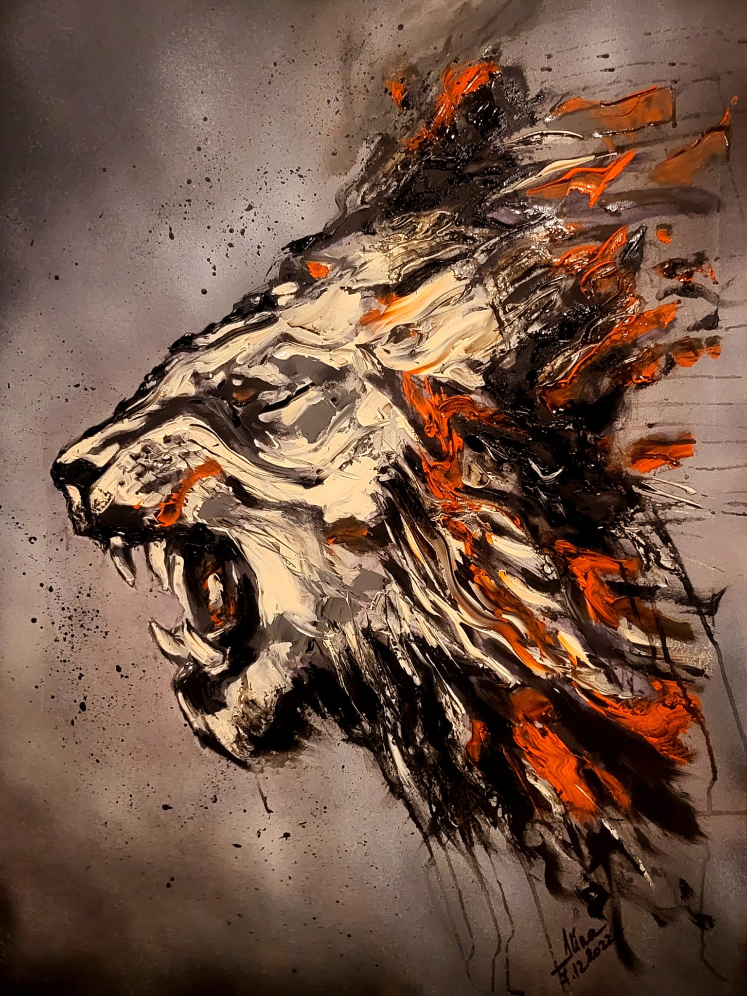 ArteDiAlina.com painting: Facing my fears